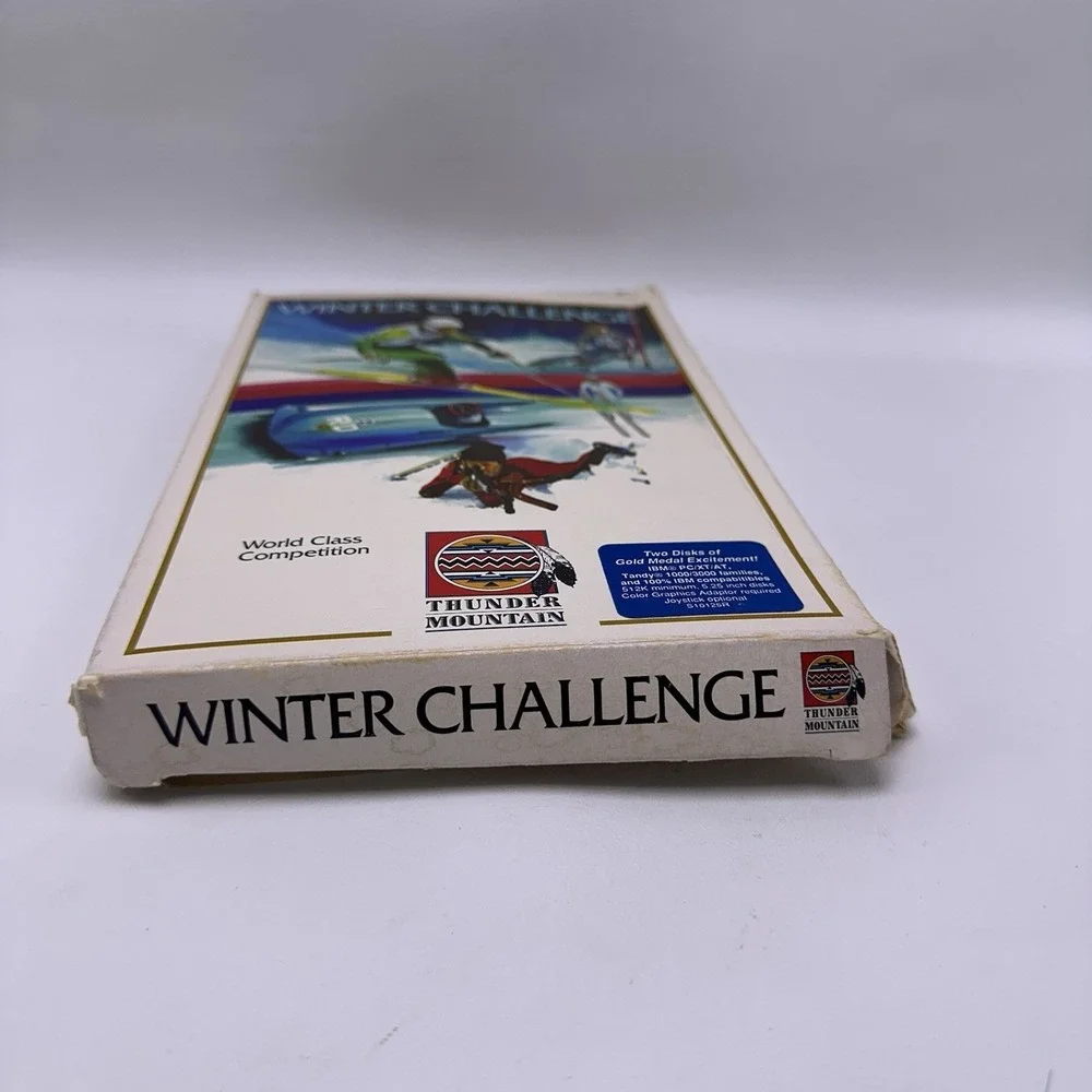Winter Challenge Thunder Mountain Vintage IBM PC TANDY BOX ONLY NO GAME